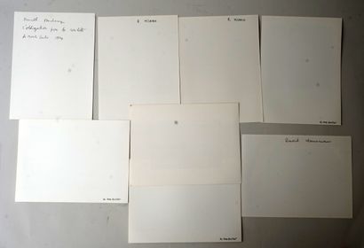 ENSEMBLE de 8 tirages argentiques de photos...