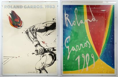 Ensemble de 2 affiches en couleurs pour Roland...