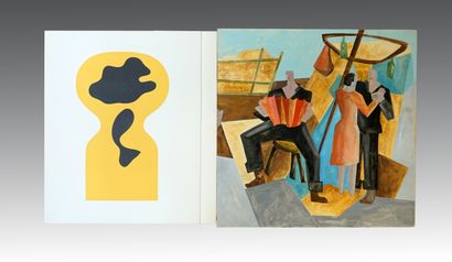 Esemble de lithographies, pointes sèches...