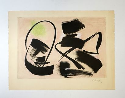 GERARD SCHNEIDER - Composition V, circa 1960....