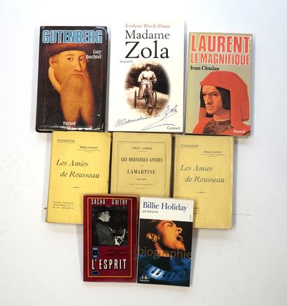 Set of 8 pocket-sized books: Madame Zola,...