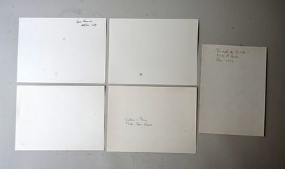 ENSEMBLE de 5 tirages argentiques de photos...