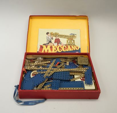 MECCANO - N° 6 wooden box 1957 with booklet....