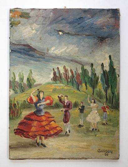 MARIUS JEAN GARDON (1914-1994) - Flamenco,...