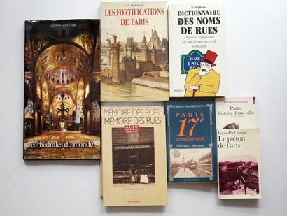 Set of 7 books on Paris, including 