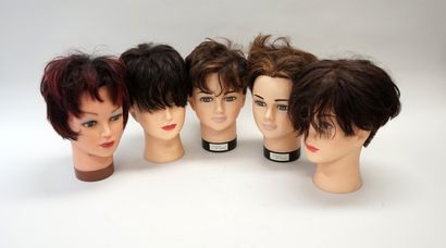 Set of 5 natural hair styling heads. As ...