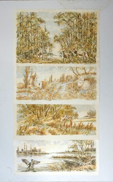 A.D. STEINLEN - Lithographies originales...