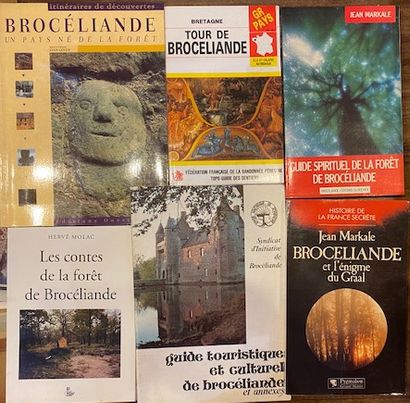 Ensemble de 6 volumes sur la Bretagne : Brocéliande,...