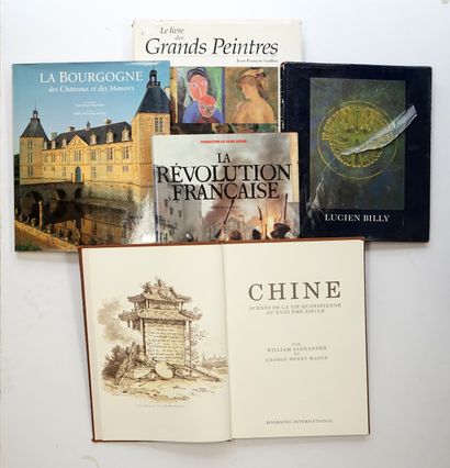 Set of 5 miscellaneous works in French: 
