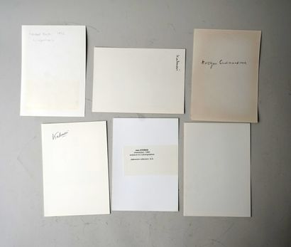 ENSEMBLE de 6 tirages argentiques de photos...