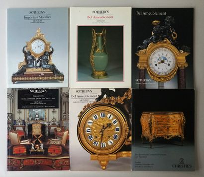 Ensemble de 6 catalogues de ventes publiques...