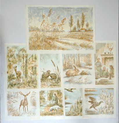 A.D. STEINLEN - Lithographies originales...