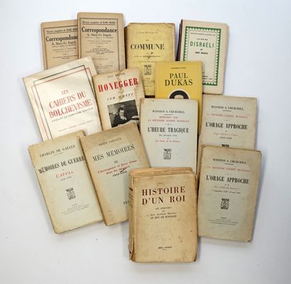 Set of books on historical and political...