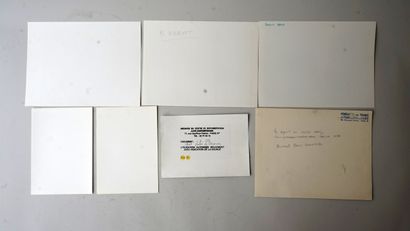 ENSEMBLE de 7 tirages argentiques de photos...