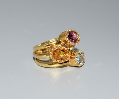 18K (750/°°) yellow gold 