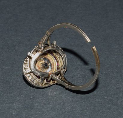 RING in platinum 950 /°° Art Deco period,...