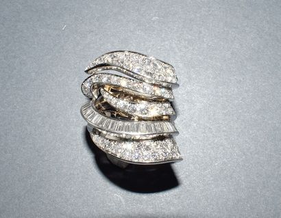 IMPOSSIVE matching ring in 18K (750/°°) white...