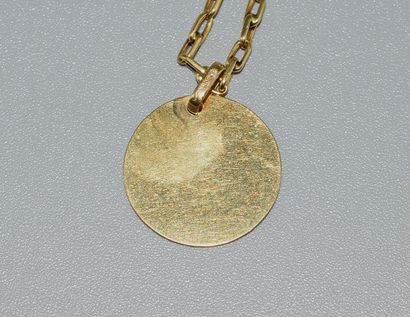 18K (750/°°) yellow gold forçat link CHAIN...