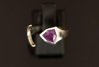 MODERNISTE 925/°° silver ring set with a...