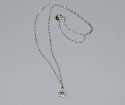 COLLAR in 18K (750/°°) white gold, forçat...