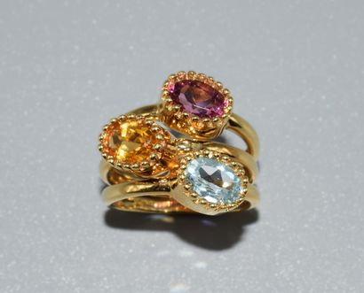 18K (750/°°) yellow gold 