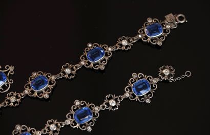 DRAPERIE NECKLACE in silver, boar hallmark,...
