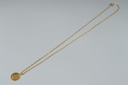 18K (750/°°) yellow gold forçat link CHAIN...