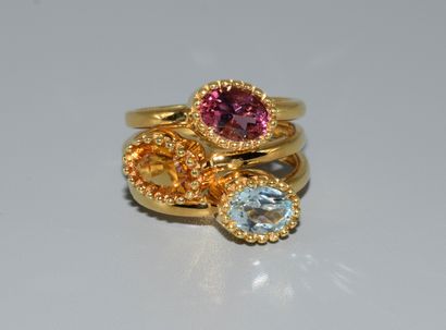 18K (750/°°) yellow gold 