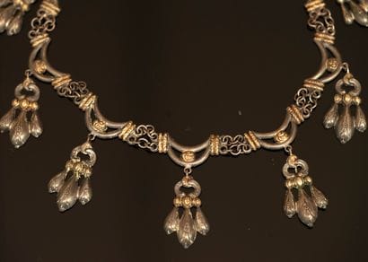 NECKLACE in silver min 800/°° composed of...