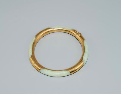 14K (585/°°) yellow gold JONC BRACELET with...