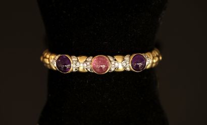 RIGID OPEN BRACELET in 18K (750/°°) yellow...