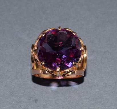 IMPOSSIVE RING in 14K (585 /°°) yellow gold,...