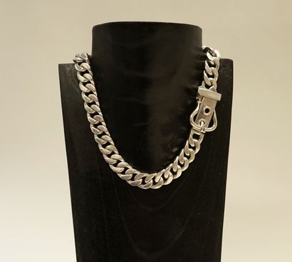 925/°° silver COLLAR with gourmette links,...
