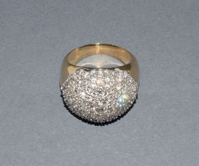 IMPOSSIVE DOME RING in 18K (750 /°°) yellow...