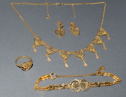 AC - JEWELRY in 21K yellow gold (875 /°°)...
