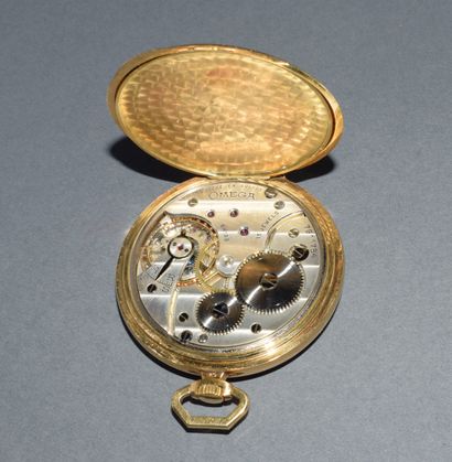 OMEGA - GOUSSET WATCH in 18K (750 /°°) yellow...