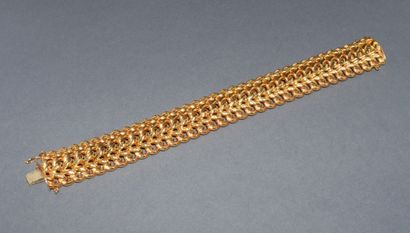 GOURMETTE in 18K (750/°°) yellow gold with...