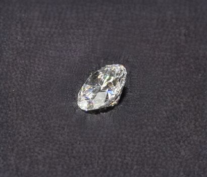 BRILLIANT SIZE DIAMOND on paper, D/E color...