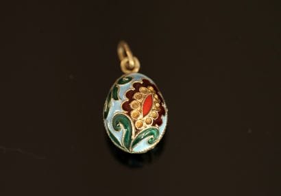 Min 800/°° gilt silver PENDANT, miniature...