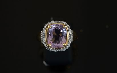 925/°° gold-plated silver (vermeil) ring...