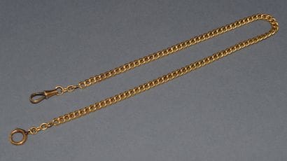 18K (750 /°°) yellow gold GOUSSET CHAIN,...