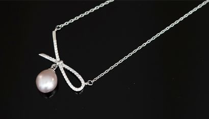 NECKLACE in silver min 800/°° centered with...