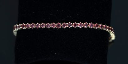 925/°° gilt silver BRACELET set with round...