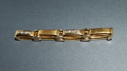 GOURMETTE in 18K (750 /°°) yellow gold, men's...