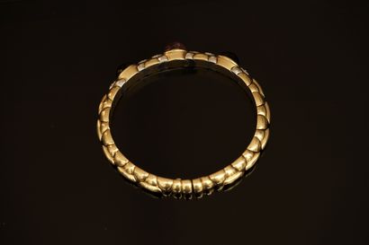 RIGID OPEN BRACELET in 18K (750/°°) yellow...
