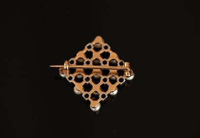 18K (750/°°) yellow and white gold diamond...
