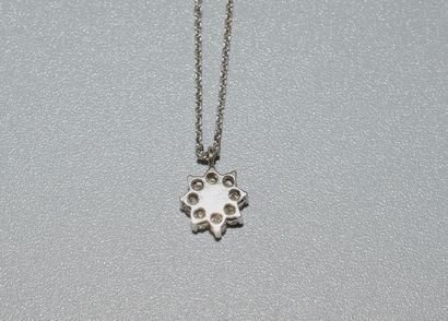 COLLAR in 18K (750/°°) white gold, forçat...