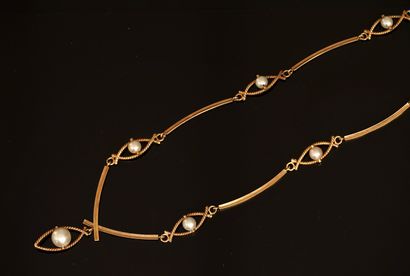 NECKLACE in articulated 18K (750/°°) yellow...