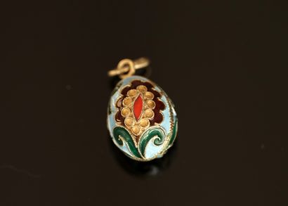 Min 800/°° gilt silver PENDANT, miniature...