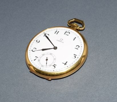 OMEGA - GOUSSET WATCH in 18K (750 /°°) yellow...